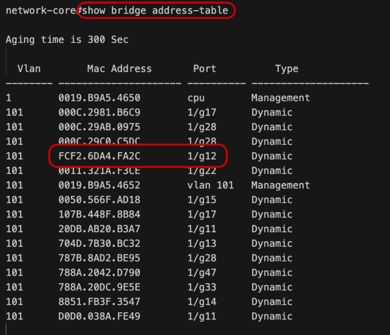 lua command to show mac address